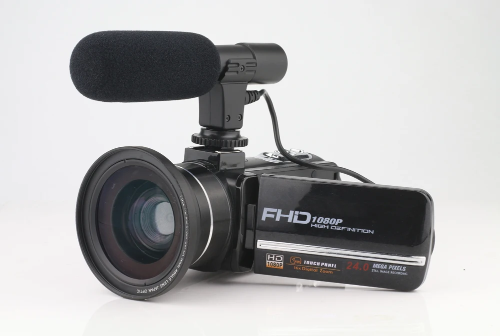 KOMERY Оригинальная камера DV-02 видеокамера 1080 P HD 8X цифровой зум 2400 Вт пиксель wifi 3,0 дюймов ЖК сенсорный экран портативный камкордер
