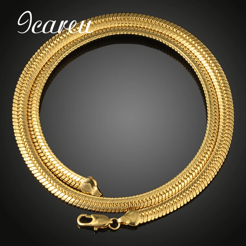 Hombre al por mayor oro de ancho clavícula piel de serpiente cadena hip hop collar de cadena de cobre joyería|chain wholesale|wholesale jewelrymen - AliExpress