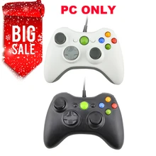 Cable pc 360 controlador de juego para pc joystick gamepad usb no es compatible para xbox 360 pc sólo