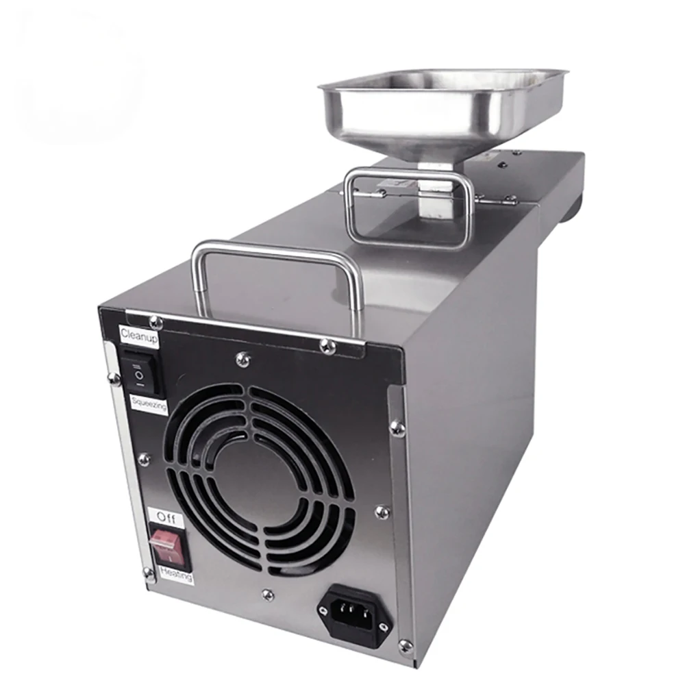 IT-08 Mini Oil Press Machine Soybean Oil Pressers Cold Peanuts Electric Stainless Steel Cocoa Soy Bean Olive Oil Maker Machine