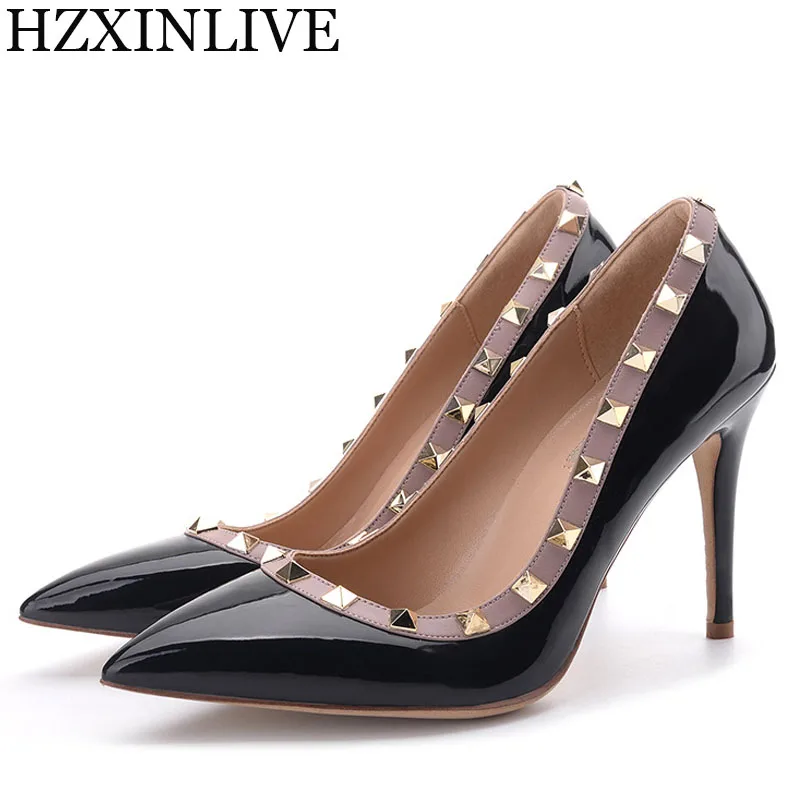 

GGOB Crystal Flower Wedding Shoes Woman High Heels Pumps Handmade Sheepskin Designer Women Bridal Brand Rivet breathable