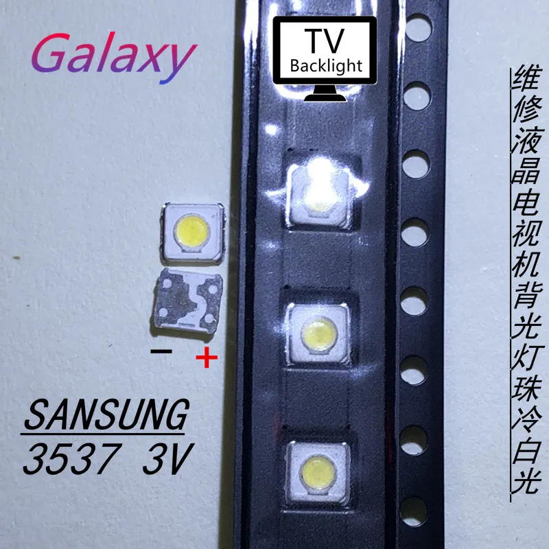 200 шт. светодиодный 3537 3535 светильник с бусинами холодный белый Высокая мощность 1 Вт 3 в лм для SAMSUNG светодиодный ЖК-Телевизор с подсветкой