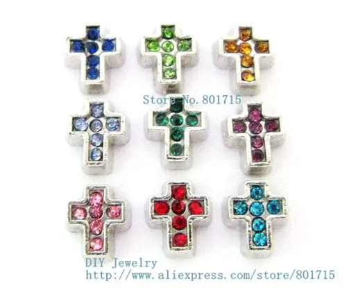

As gift New Style FC199 cross 10pcs DIY floating locket memory charms for Glass Floating Locket as gift for friends