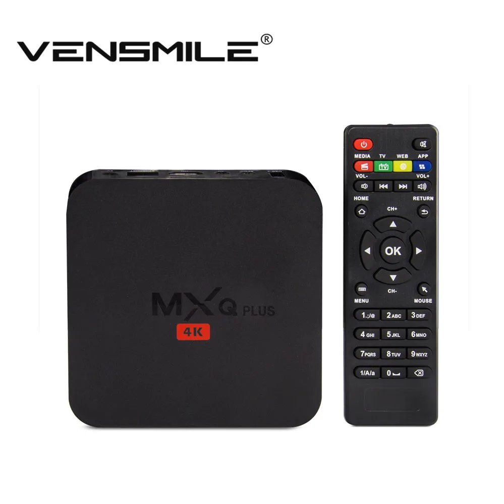 Vensmile MXQ Plus Android TV Box KODI Amlogic S905 Quad Core H.265 4K