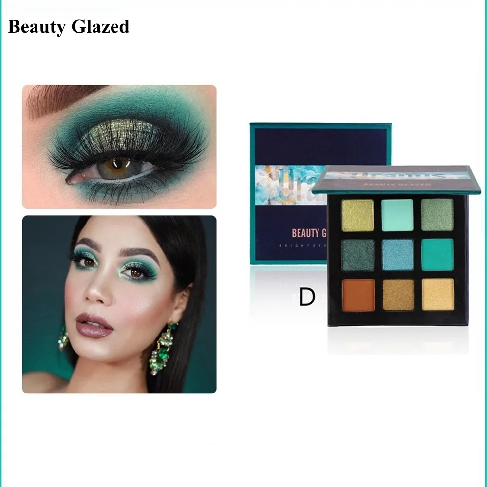 

Beauty Glazed New 5 Style Makeup Eyeshadow Pallete 9 Color Matte Glitter Make up Palette Shimmer Pigmented Eye Shadow Maquillage