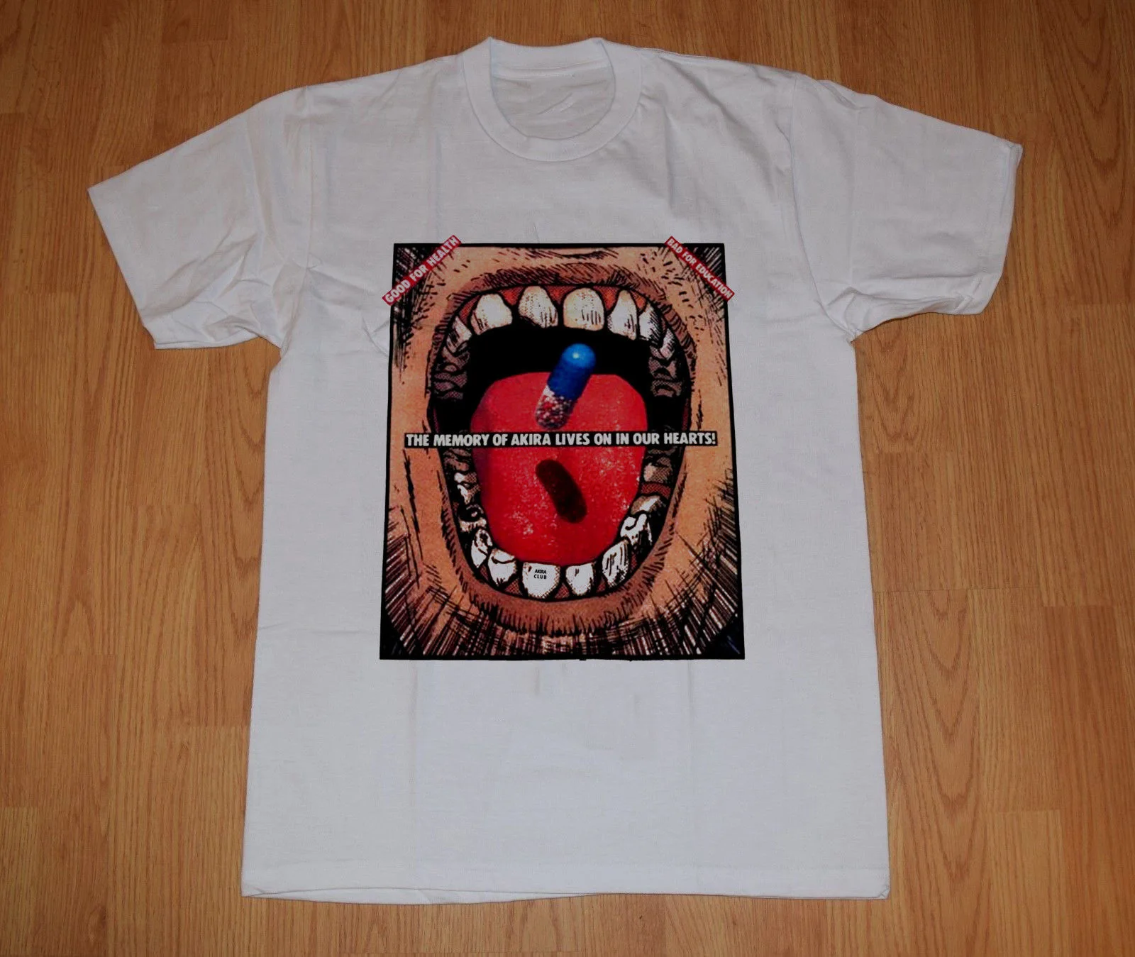 

Vintage FS Katsuhiro Otomo Autograph Akira T-shirt Parize LTD Limited REPRINT top free shipping t-shirt