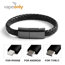 Vapeonly трикотажные телефон браслет для зарядного устройства телефон кабель для зарядки для iPhone X 7 8 samsung S8 спортивные зарядка через usb кабели полезные подарки