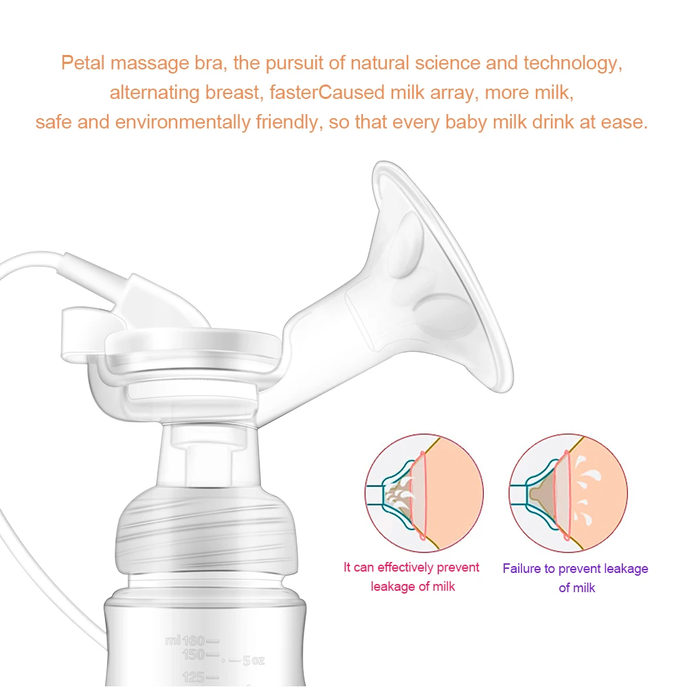 GL Single/Double Electric Breast Pump FDA Baby Breast Feeding Milk Extractor Pump Breastfeeding 5 Suctions 160ml Milk Bottles GL Single/Double Electric Breast Pump FDA Baby Breast Feeding Milk Extractor Pump Breastfeeding 5 Suctions 160ml Milk Bottles
