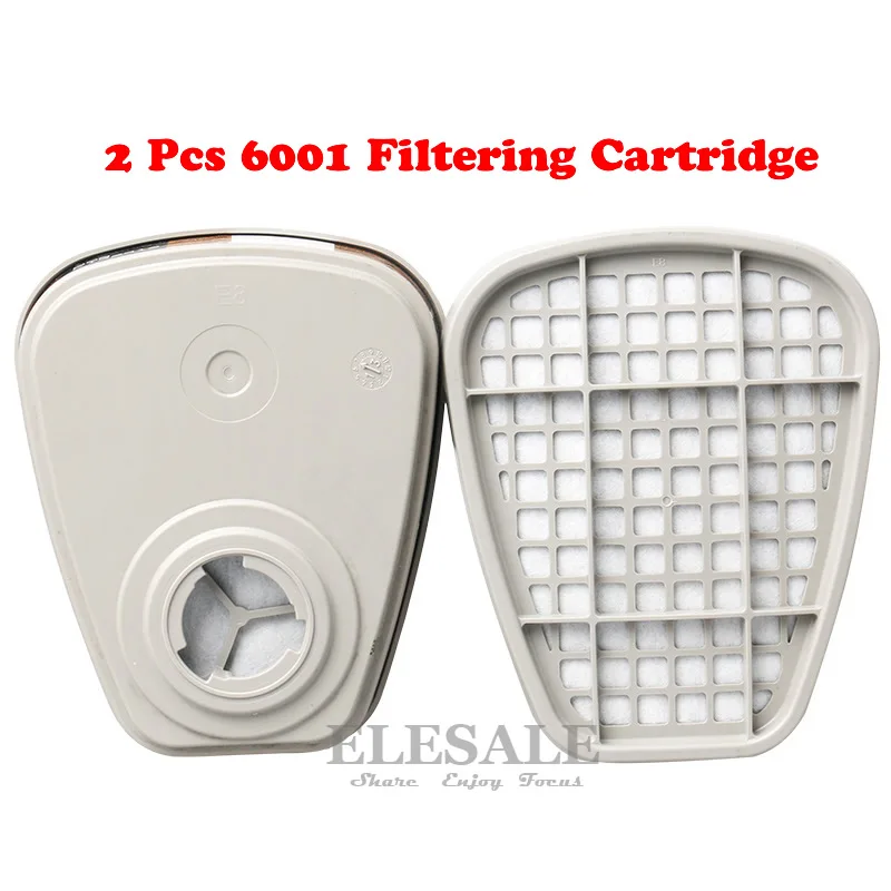 2Pcs/Pack 6001 Filtering Cartridge Replaceable Filter Box For 6200/7502