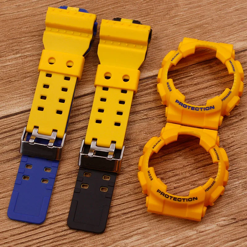 Watch Accessories For Casio GSHOCK GA-110 GA-100 GBA400 700 Two-color Multi-color Mixing Strap Men's Women's Watch Strap Watch Accessories For Casio GSHOCK GA-110 GA-100 GBA400 700 Two-color Multi-color Mixing Strap Men's Women's Watch Strap