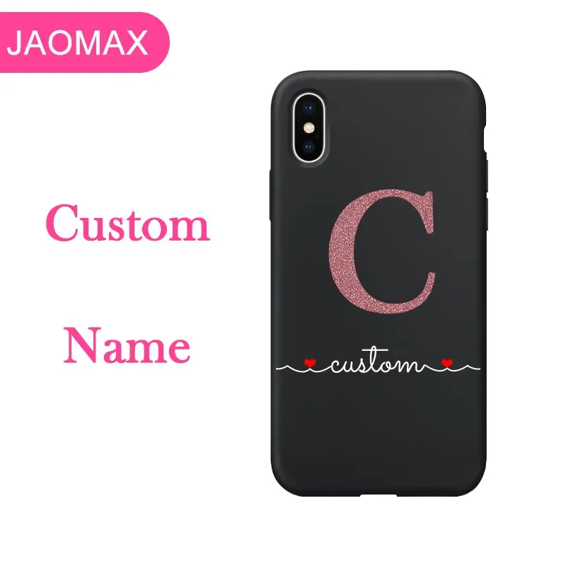 Jaomax Personalized Name Custom Phone Case For iPhone X XS