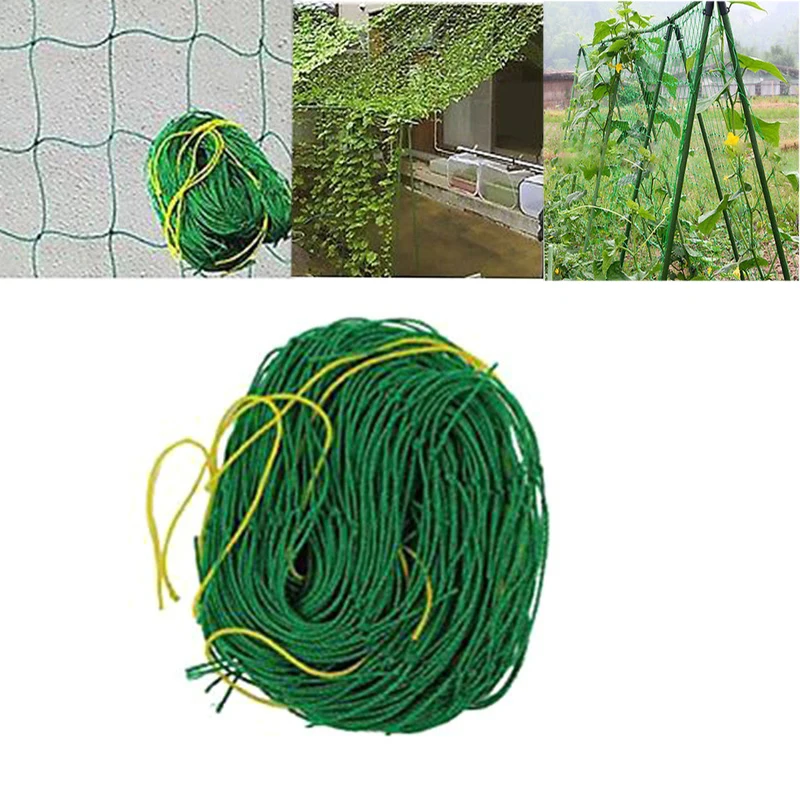 Garden Green Nylon Trellis Netting Support Climbing Bean Plant Nets