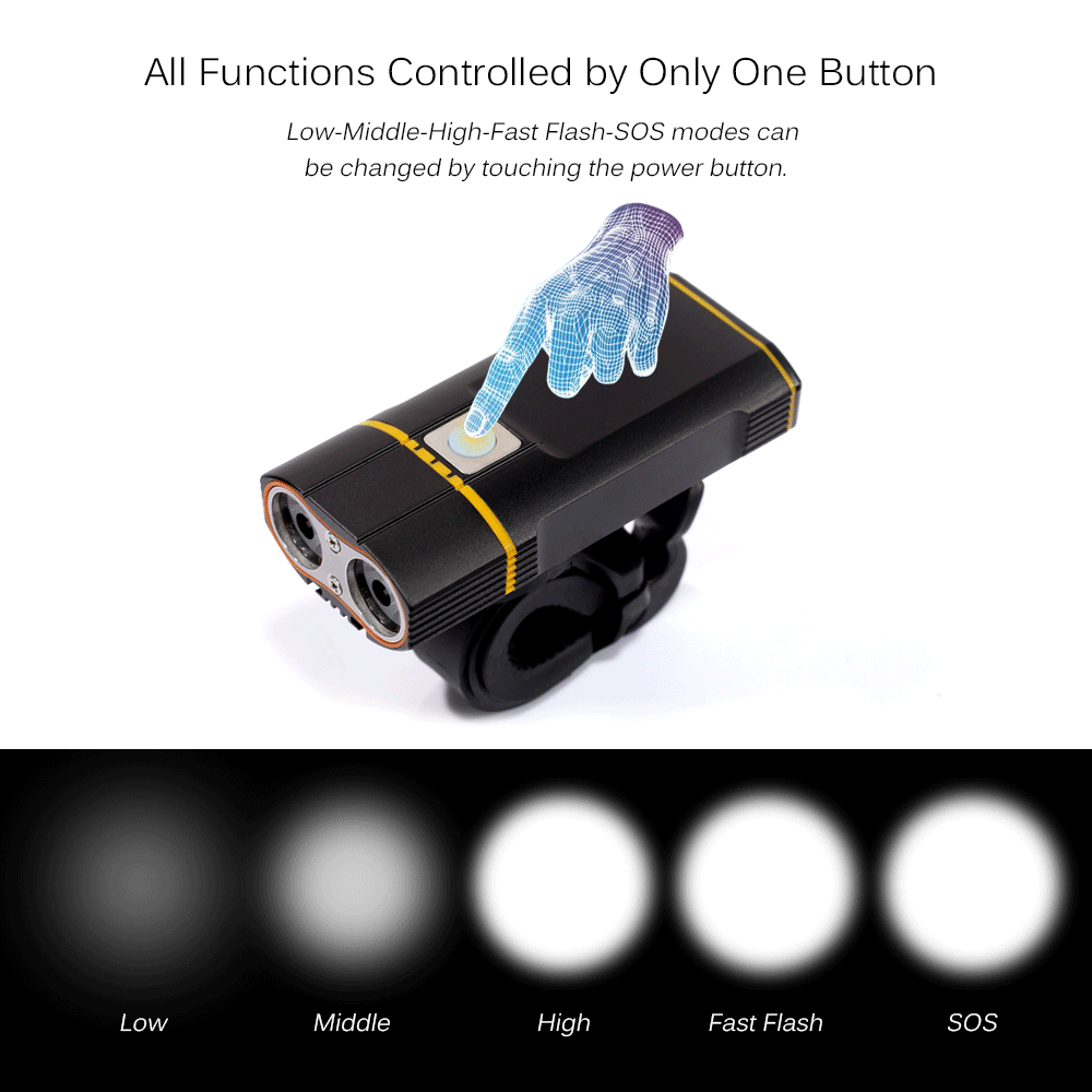 Cheap Super Bright Bicycle Light USB Rechargeable 800 LM Headlight Front Light Easy Installation Cycling Flashlight for Safty Riding 21