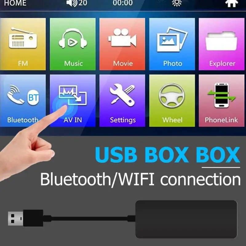 Универсальный USB Smart Link Carplay ключ для Android навигационный плеер мини USB беспроводной ТВ приемник Автомобильная электроника Аксессуары