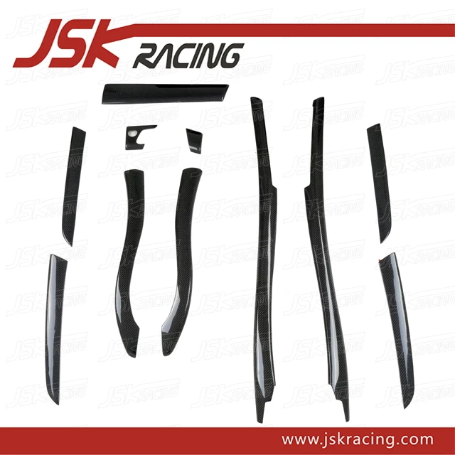 2008 2014 CARBON FIBER font b INTERIORS b font LHD 11 PCS FOR BMW X6 E71