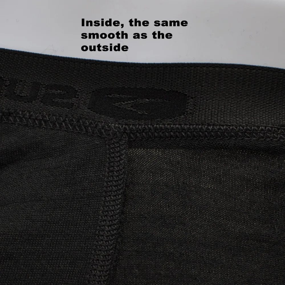 Men's 100% Merino Wool Defect Breathable Boxer Underwear Outdoors Sports