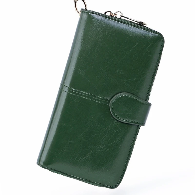 

2018 New Women Leather Wallet Female Purses Big Capacity Hasp Zipper Purse Ladies Long Wristlet Clutch Coin Card Holders