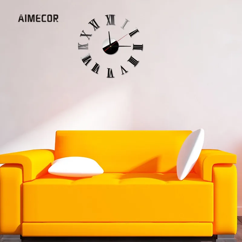 Aimecor роскошные римские модные настенные Креативные украшения большие цифровые DIY