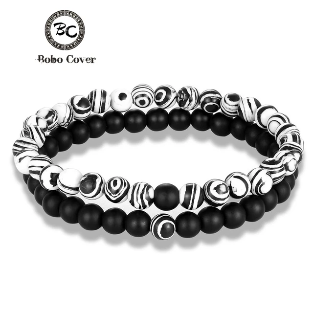 3Pcs/set Natural Stone Bracelet Set 6mm Beads Bracelets For