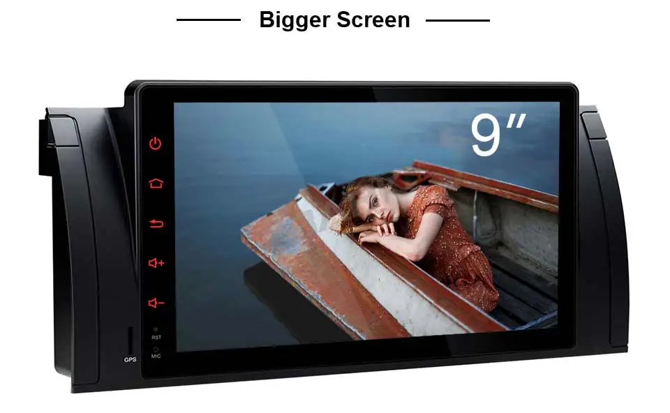 Cheap 9" Android 8.1 Multimedia Touch Screen Car Stereo Radio Player GPS OBD WIFI FM for BMW X5 E53 1999-2004 2005 2006 YH53901A 2