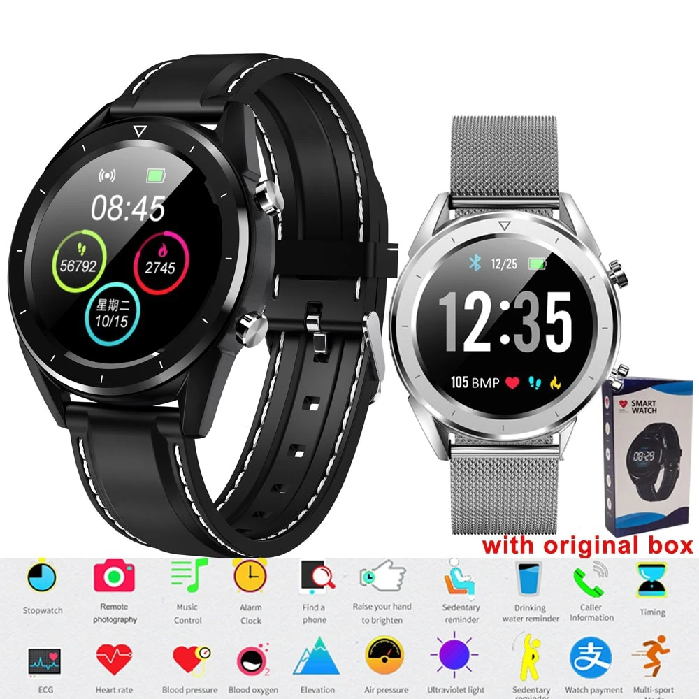 

DT28 Mens Smart Watch IP68 Waterproof Payment Watch ECG Heart Rate Monitor Smartwatch Fitness Tracker Bracelet Sport Watches