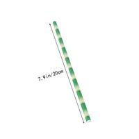 25 unids/lote pajitas de papel de bambú verde Feliz cumpleaños boda evento decorativo suministros para fiestas tropicales pajita para beber - Imagen 2