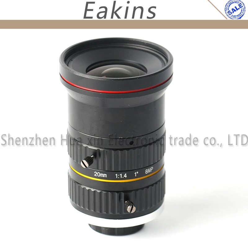 

8MP 20mm HD Fixed Focus Manual IRIS CS C Mount Lens for CCTV Camera Microscope Camera