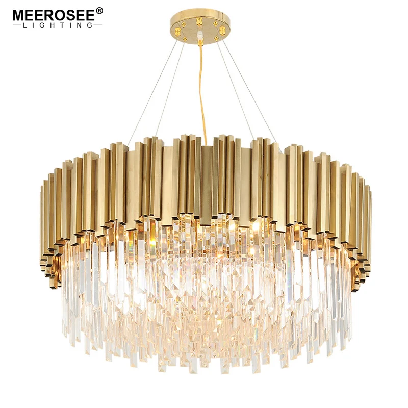 

Luxury Crystal Chandelier Light Gold Crystal Lighting Fixtures Cristal Lustres Luminaire for Dining Living room Restaurant Lamp