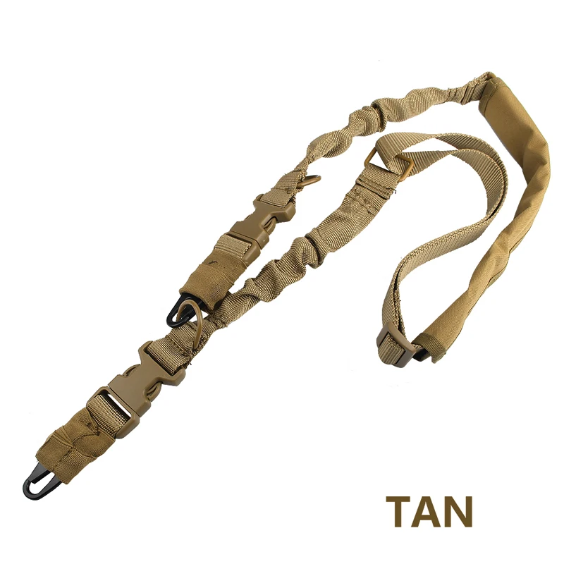 Tactical 2 Two Points Gun Sling Strap Bungee with QD Buckles for Hunting Airsoft RL30-0006-04