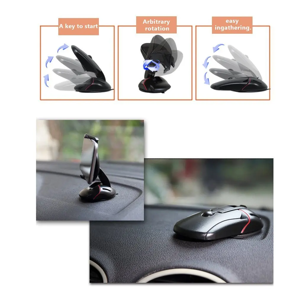 Ascromy Universal Car Mount Phone Holder Support For Xiaomi Redmi Note 7 iPhone X XS Max XR 8 Plus 6 6S Smartphone Stand Bracket (2)