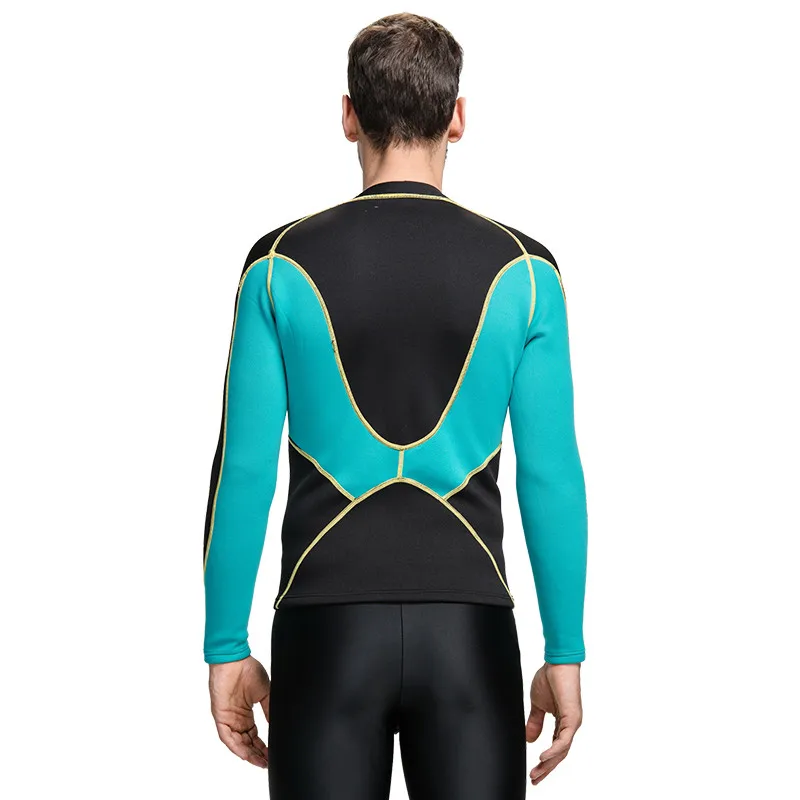 SBART 2 мм Wetsuit рубашка для мужчин s неопреновые футболки гидрокостюмы для серфинга Топ для мужчин Дайвинг Плавание Футболка Surf длинный рукав Рашгард Q739