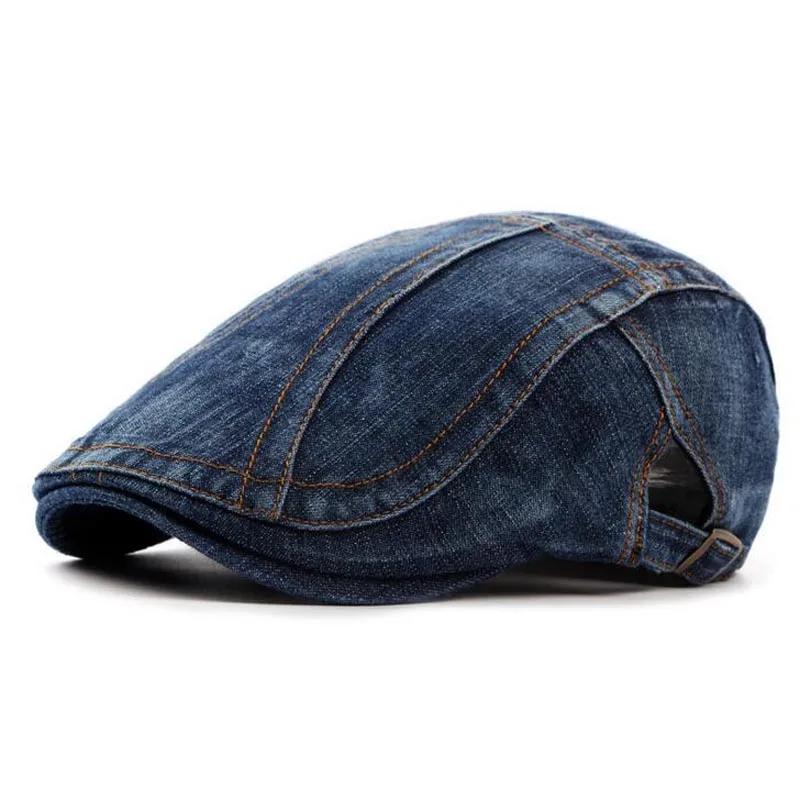 Buy New cowboy Denim beret hat caps men women outdoor