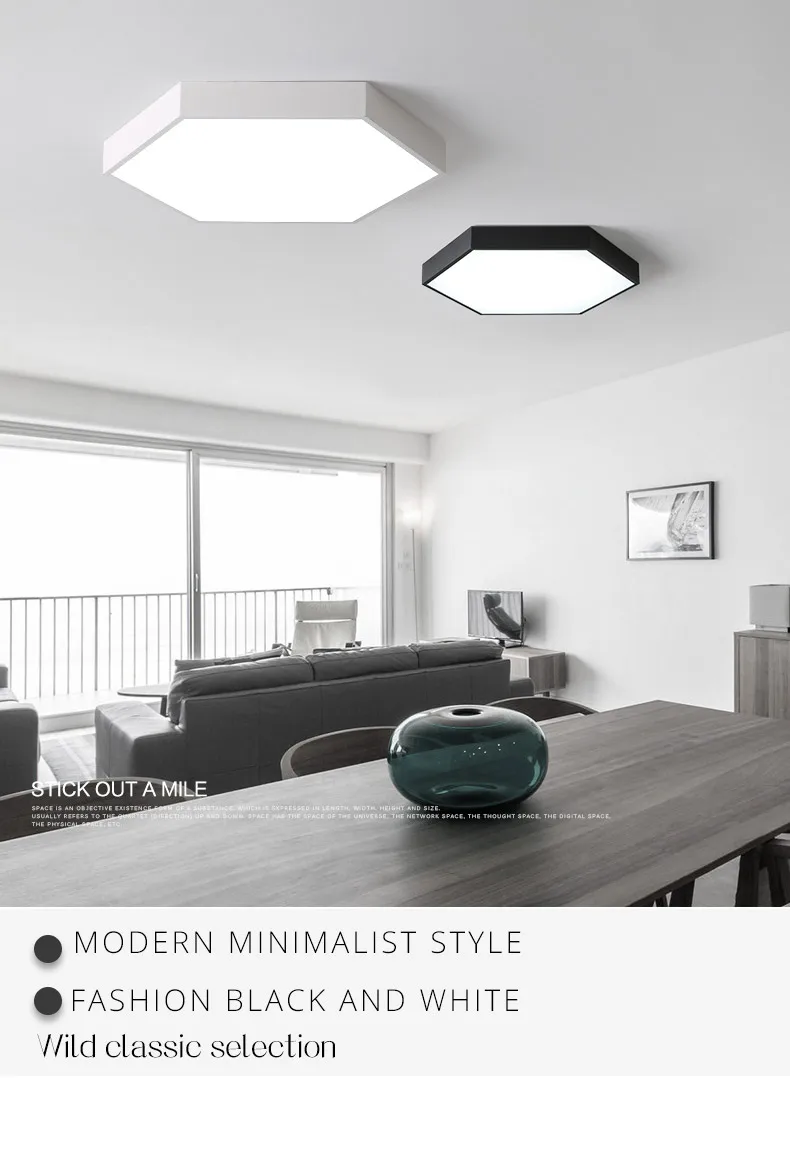 DX Ultra-Thin Hexagon Ceiling Lights (7)