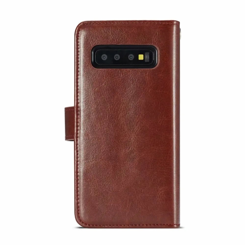 Магнитная автоматическая застежка съемный чехол кошелек сумка для samsung Galaxy S10 плюс 9 Слот для карт памяти кожаный бумажник чехол для Galaxy S10E