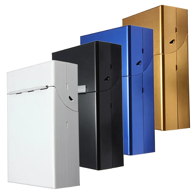

Aluminum Pockets-for 20 Cigare tte Cigar Box Case Cigarette Container Storage Holder Case Tobacco Case Accessories
