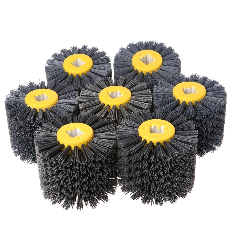 Deburring Abrasive Wire Drawing Round Brush Head Polishing Grinding