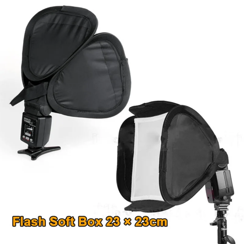 Foleto софтбокс E23 23*23 см Вспышка SPEEDLITE свет диффузор для canon nikon yongnuo SB-600 SB-700 SB900 580ex ii |