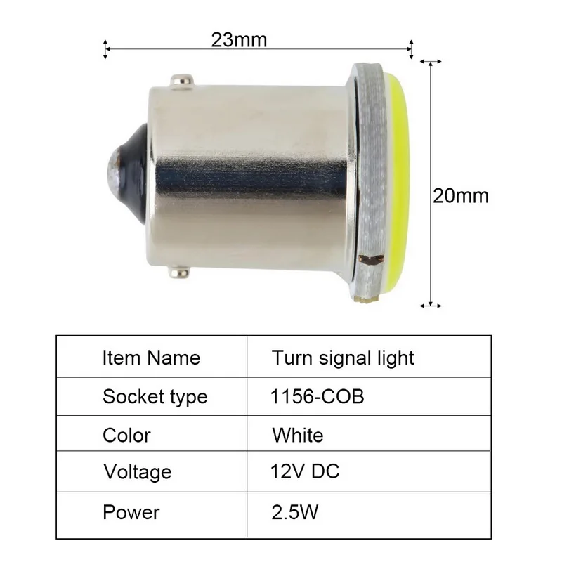 1 шт. Cob P21W 12 SMD СВЕТОДИОДНЫЙ Автомобильный светильник для парковки, супер яркий 1156/1157 12В для салона автомобиля, наружный задний фонарь для грузовика, сигнальная лампа