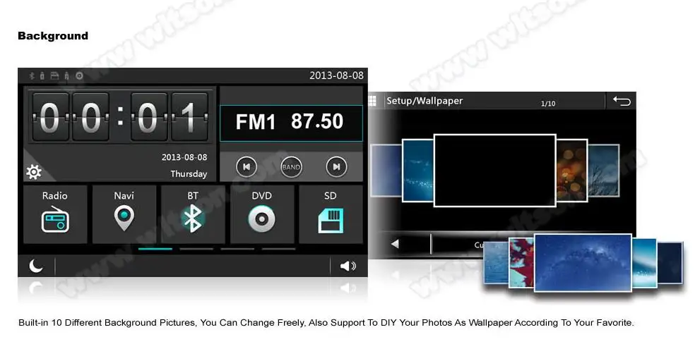Flash Deal WITSON Window wince 6.0 CAR DVD AUTO NAVIGATION PLAYER FOR FIAT PALIO 3D interface Capacitive SCREEN Support TPMS 14