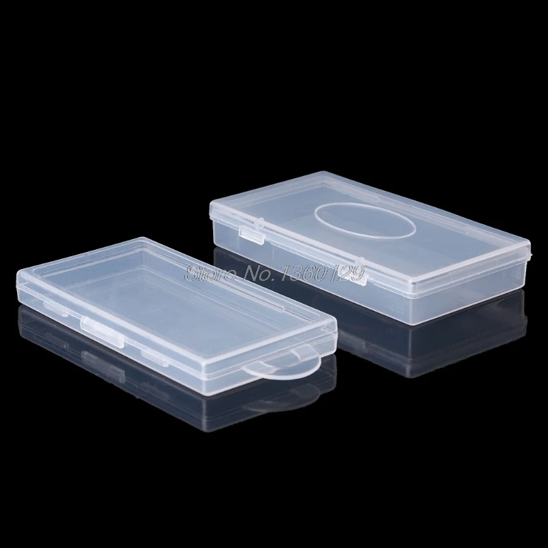 

Rectangular Plastic Transparent Clear Storage Box Jewelry Container Case Organizer Nov18 Dropship
