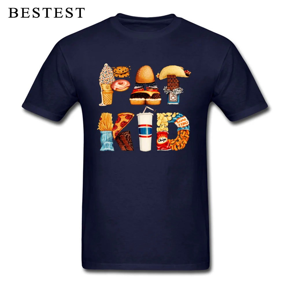 Normal FAT KID 5354 Tops Shirts for Boys Hot Sale Mother Day Round Collar Cotton Fabric Short Sleeve T Shirts Printed T-shirts FAT KID 5354 navy