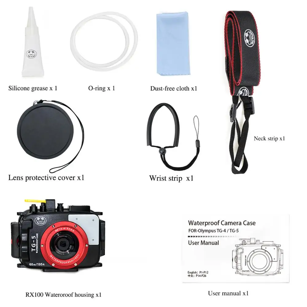 Seafrogs Newest 60m Underwater Diving Camera case
