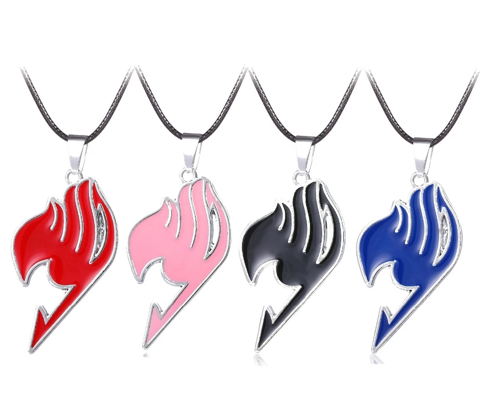 5 Couleurs Fee Queue Guilde Signe Pendentif Collier Guilde Logo Tatouage Cuir Viol Chaine Pendentifs Colliers Hommes Femmes Cadeau Bijoux Aliexpress