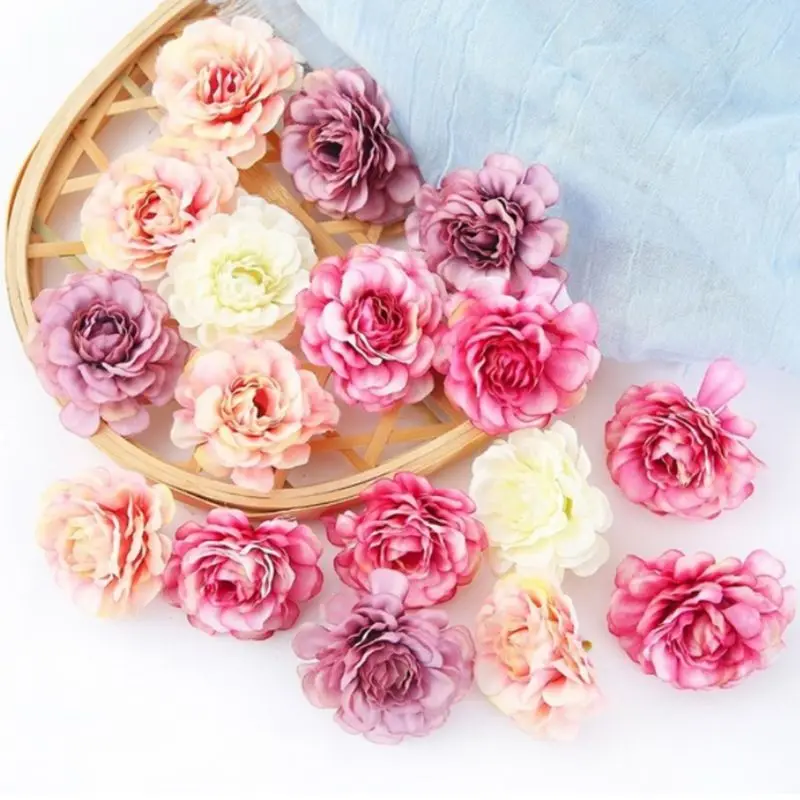 

10Pcs/Set 5cm Multi Layered Lifelike Artificial Flower Hydrangea Heads DIY Craft Wreath Bouquets Scrapbooking Wedding Home Decor