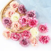 10Pcs/Set 5cm Multi Layered Lifelike Artificial Flower Hydrangea Heads DIY Craft Wreath Bouquets Scrapbooking Wedding Home Decor