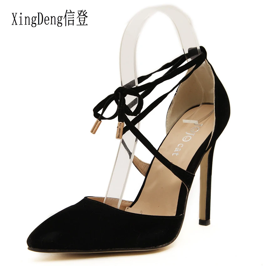 stiletto lace up