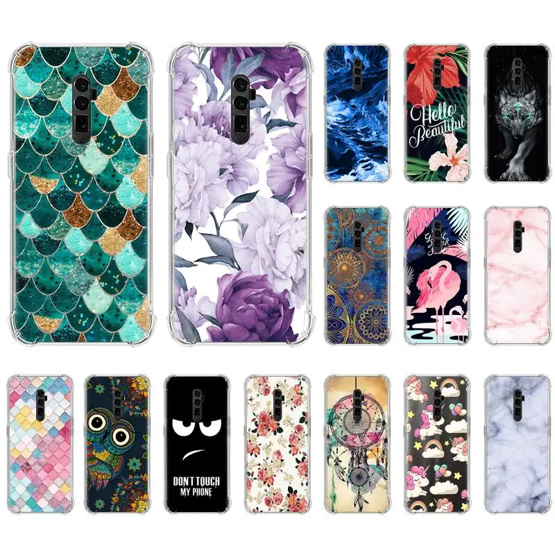 

Colorful Painted Anti-falling Phone Case For OPPO Reno 10X / Zoom Fashionable Painted Cool Design TPU Silicone Back Phone Cover
