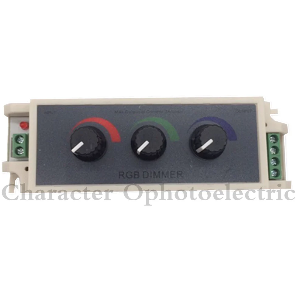 1 шт. DC12-24V 3A RGB контроллер 3 канала RGB LED диммер контроллер для Светодиодные полосы 3528 5050