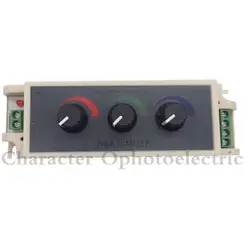 1 шт. DC12-24V 3A RGB контроллер 3 канала RGB LED диммер контроллер для Светодиодные полосы 3528 5050