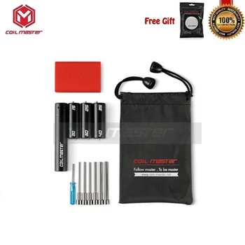 

Original Coil Master Coiling V4 6-in-1 Coil Jig Kit with Authenticity Scratch Code Coiling Kit V4 Coiling Jig V4 DIY Tool Kit